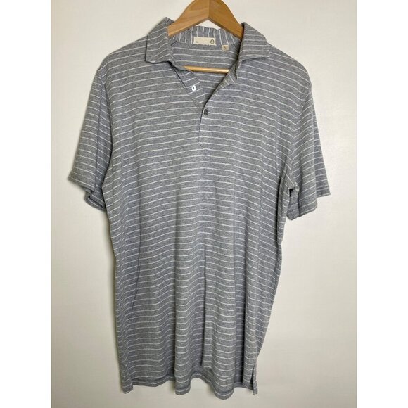 Tasc Performance Mens Striped Polo Shirt Size Large Organic - Picture 1 of 7